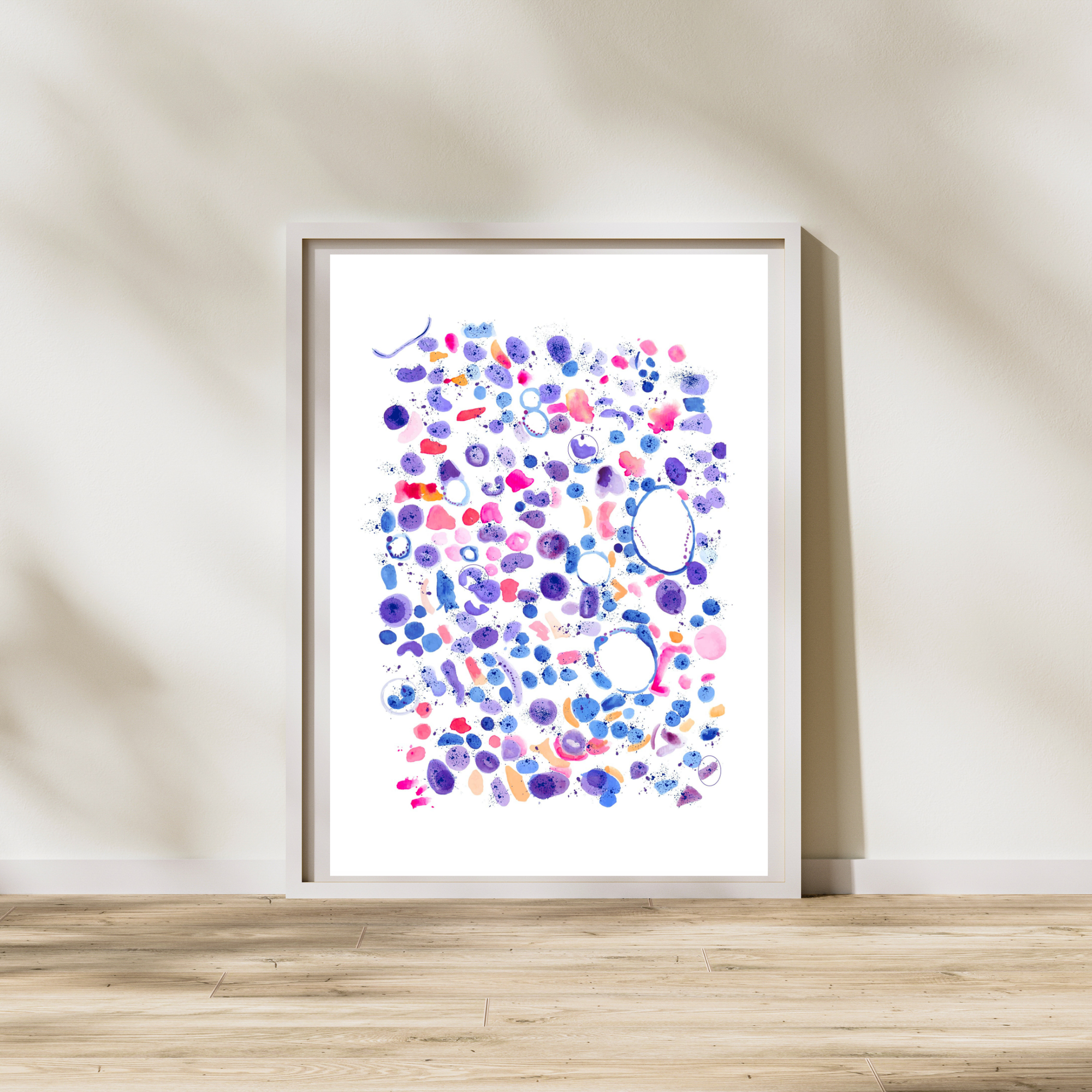 bone marrow histology watercolor art print