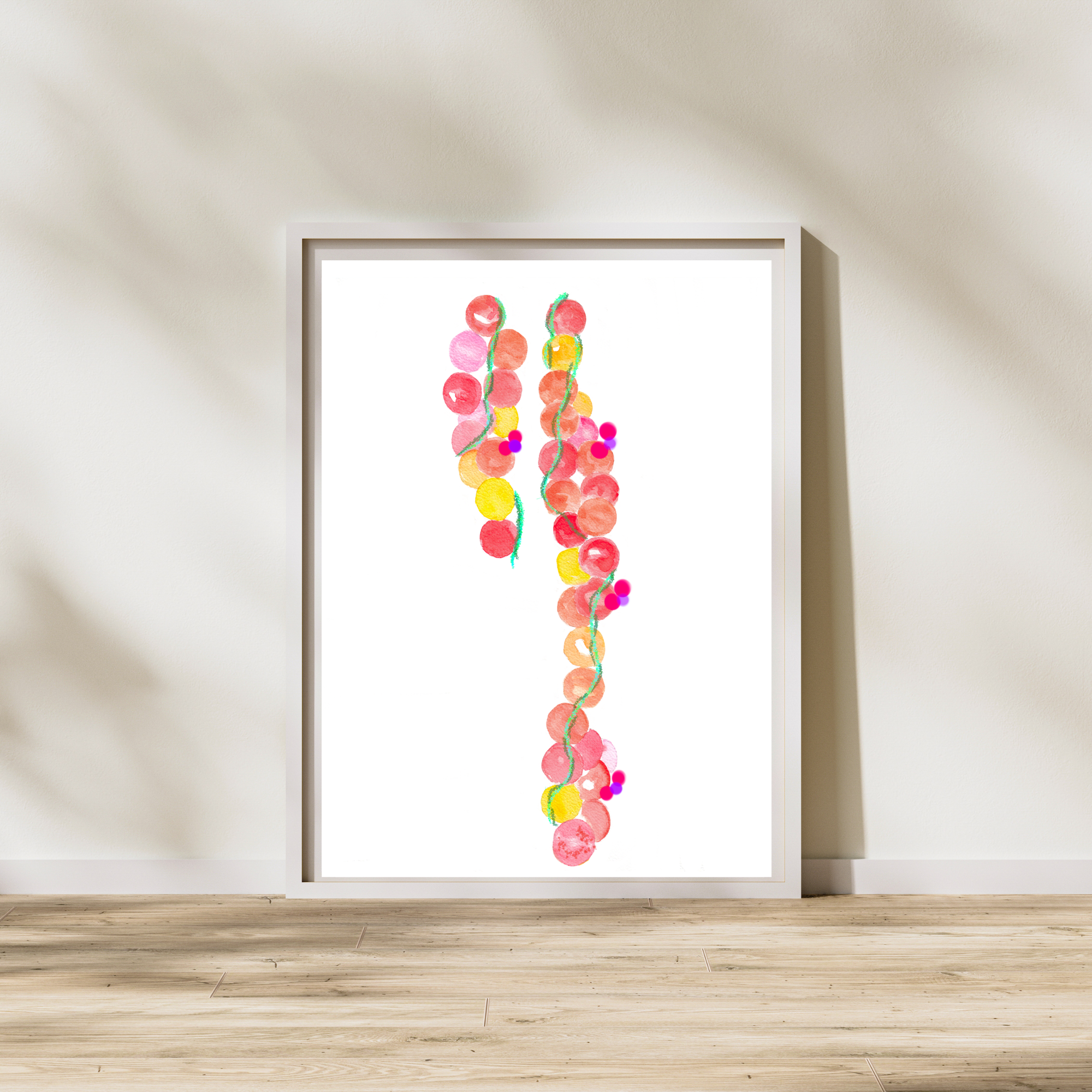 protein filament art print