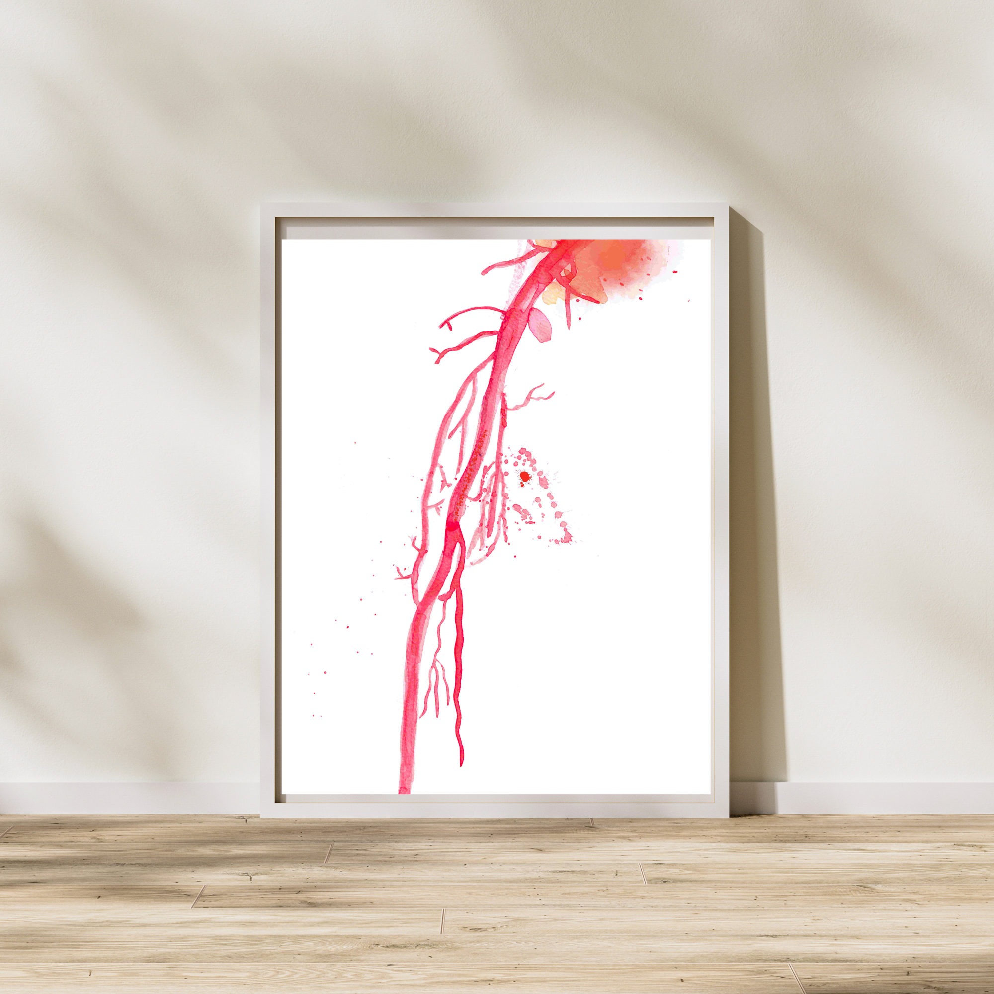 brachial artery watercolor painting