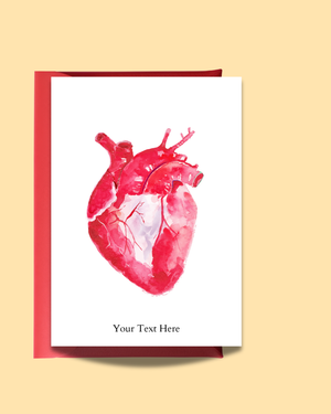 Heart Anatomy Valentine´s Day Card
