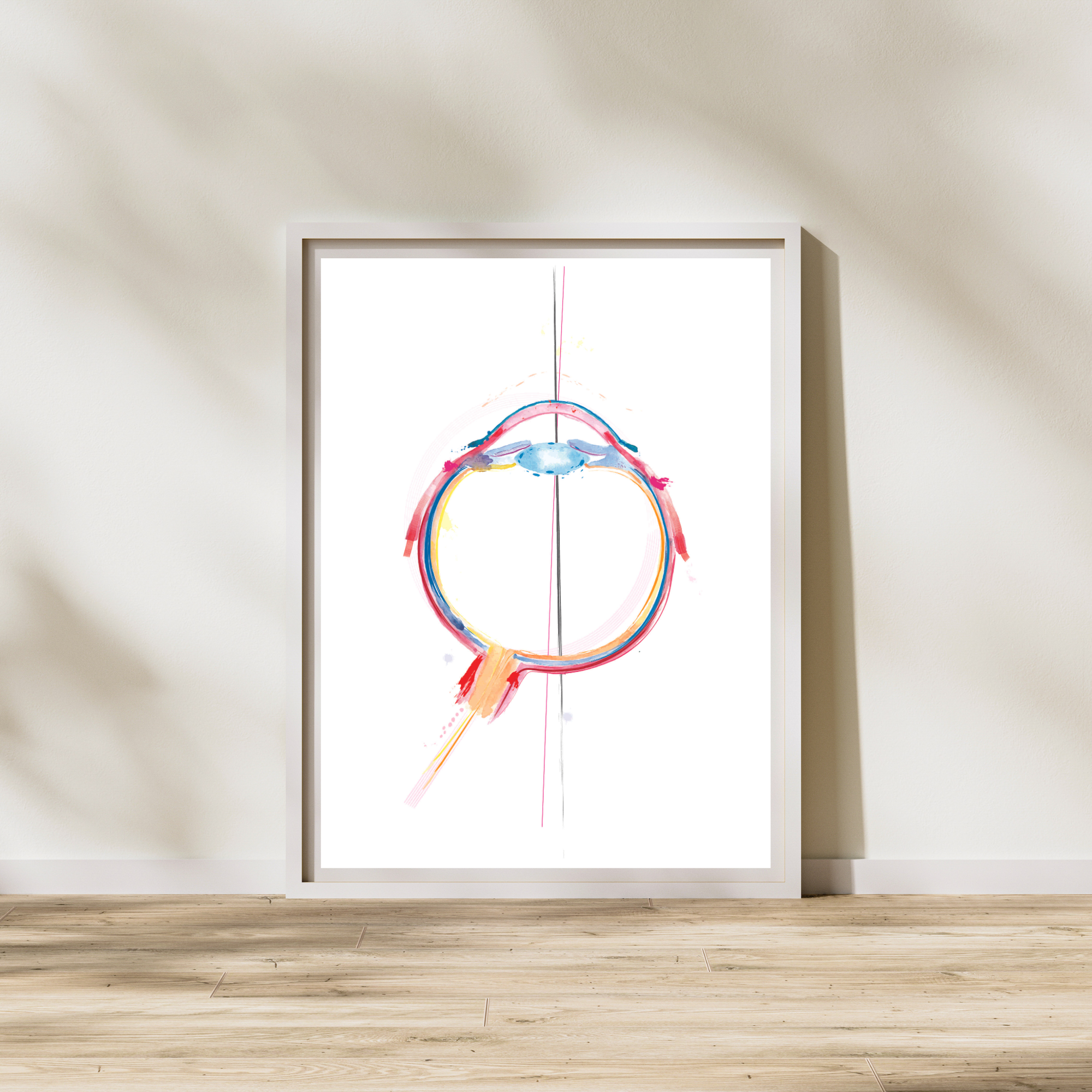 eye anatomy art print
