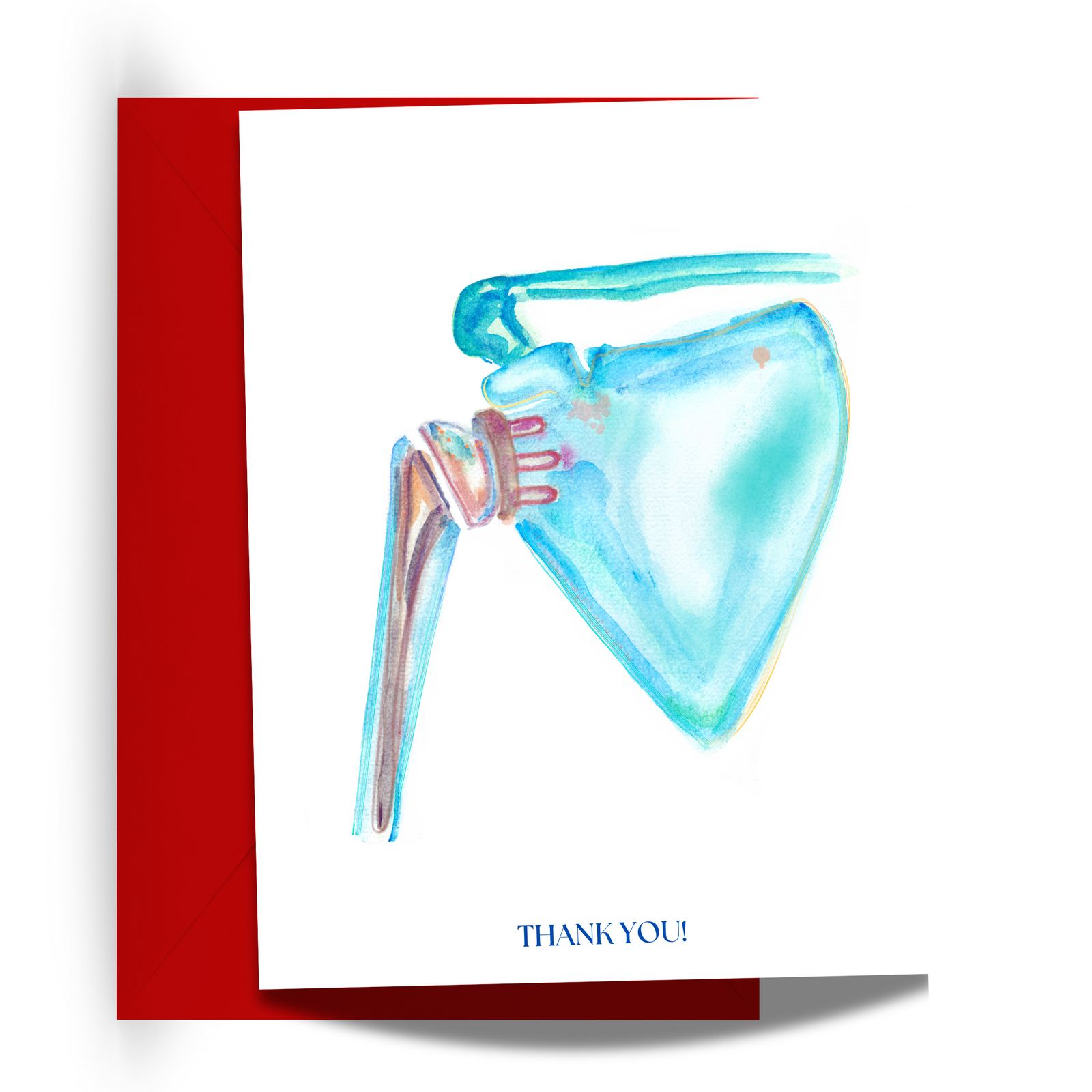 Shoulder Replacement Thank You Card for Orthopedic Surgeon and Physical Therapist