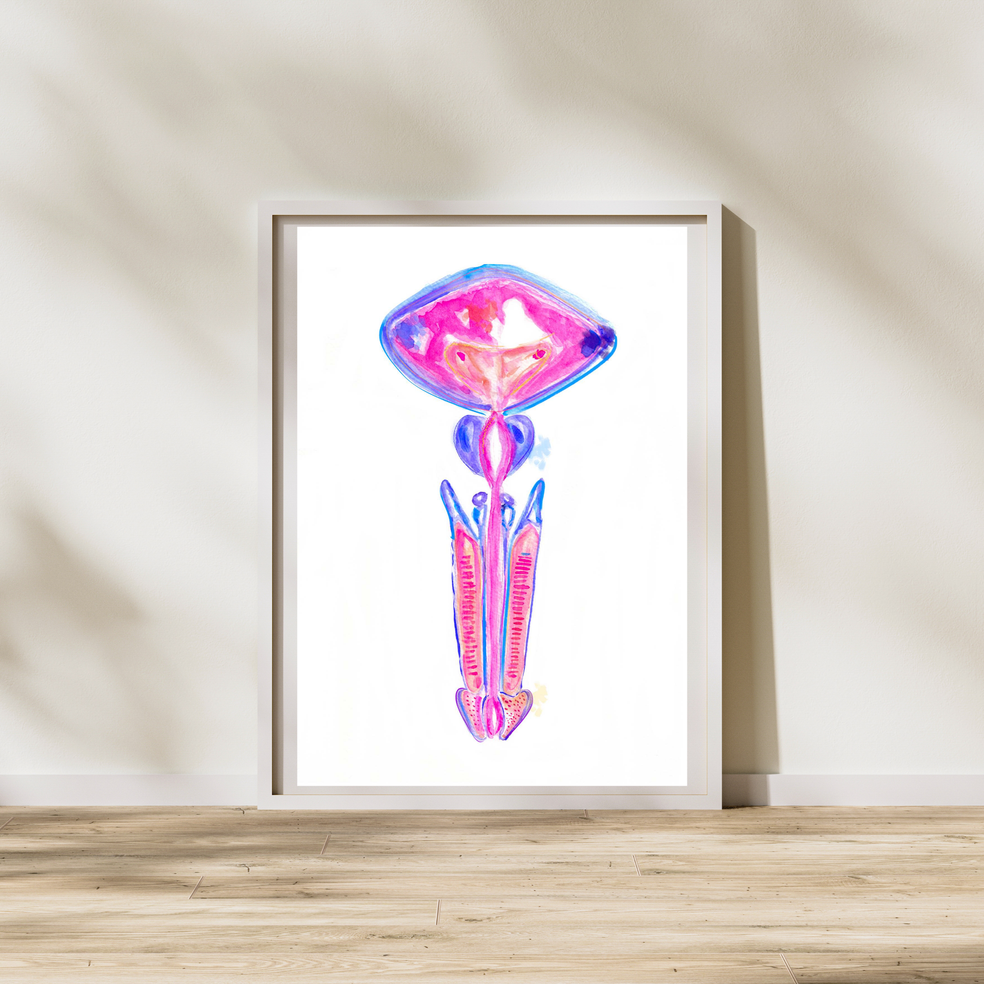 bladder prostate anatomy art print