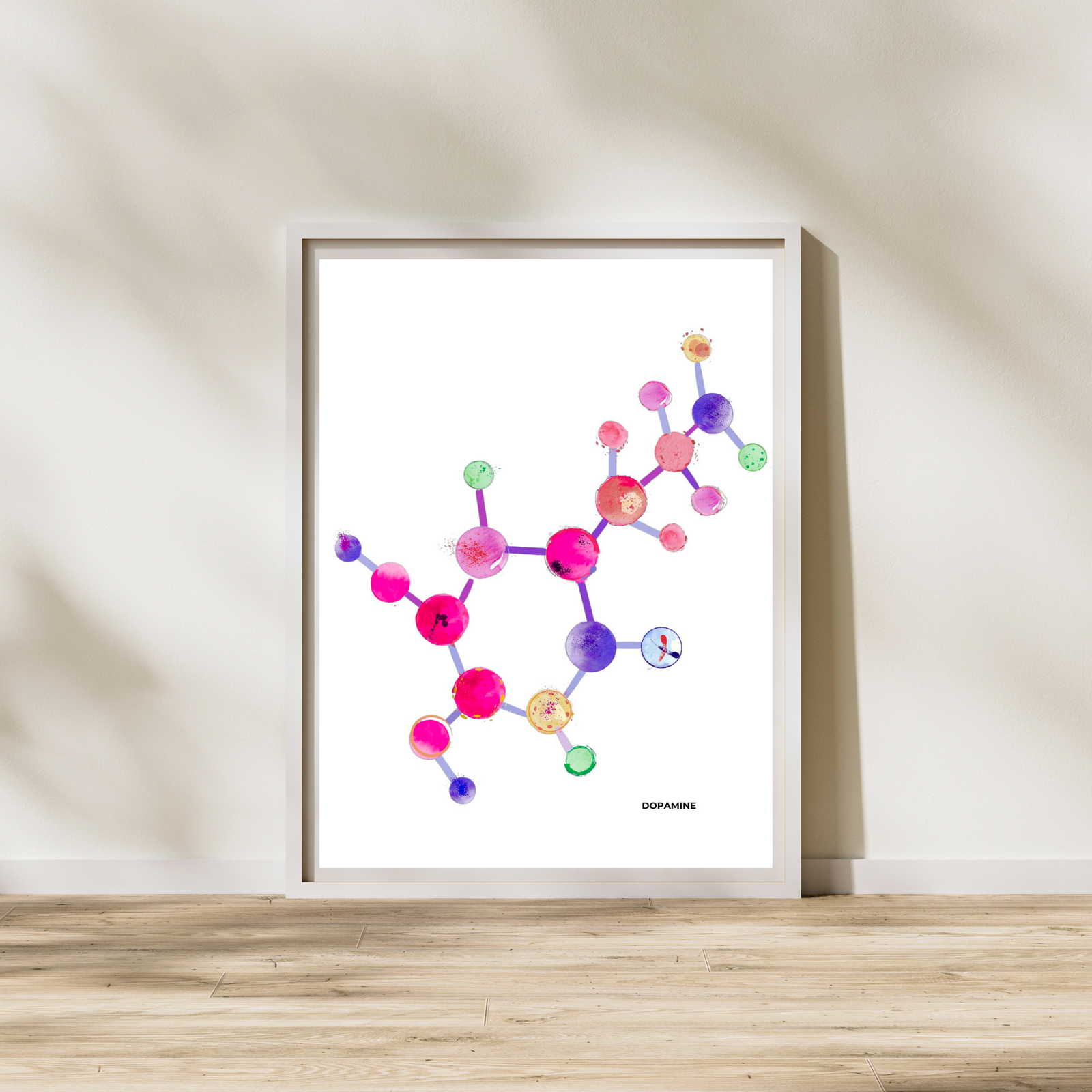 Dopamine Art Print, Neurotransmitter Art Print