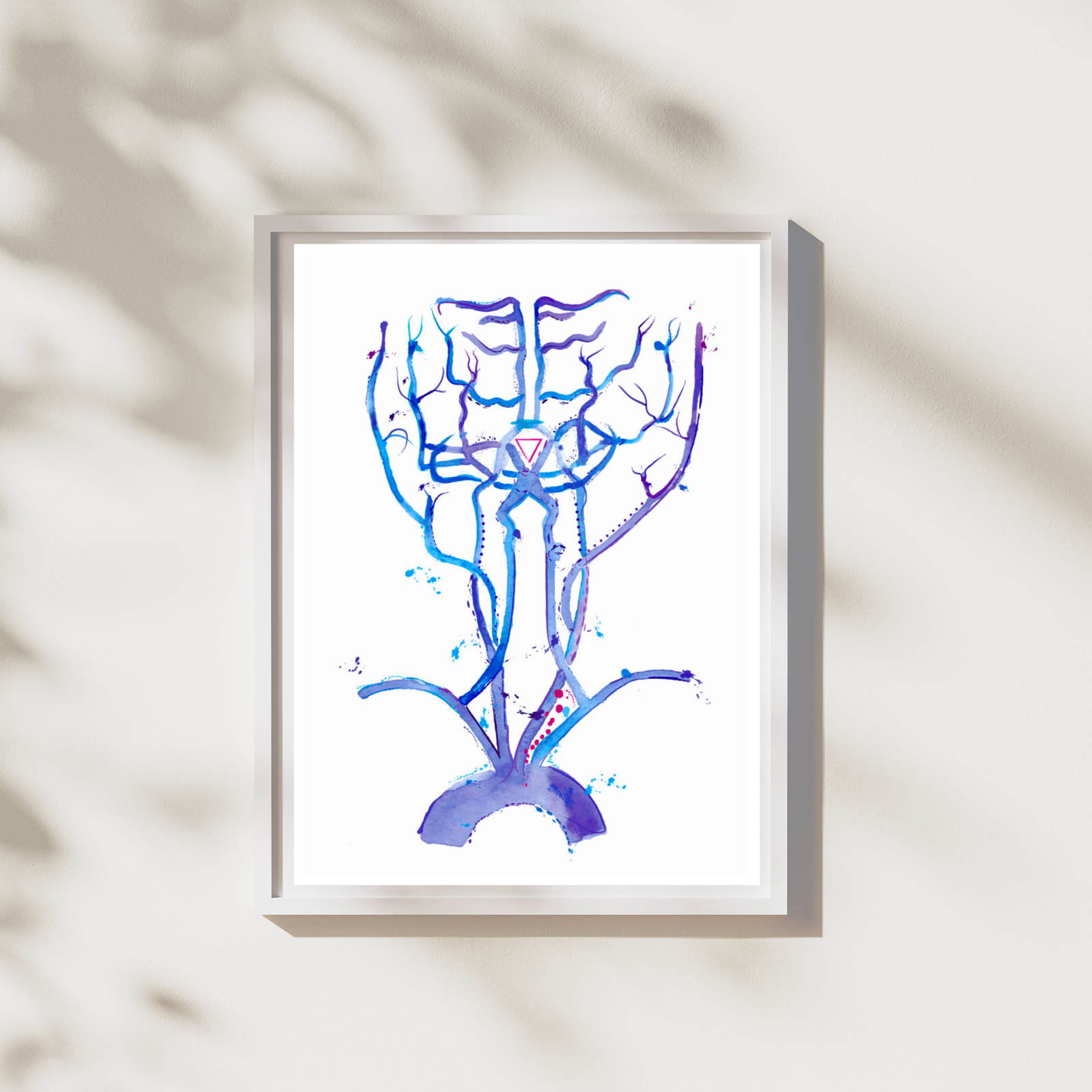 Brain Artery Anatomy Art - Willis Circle Neurology Art Print