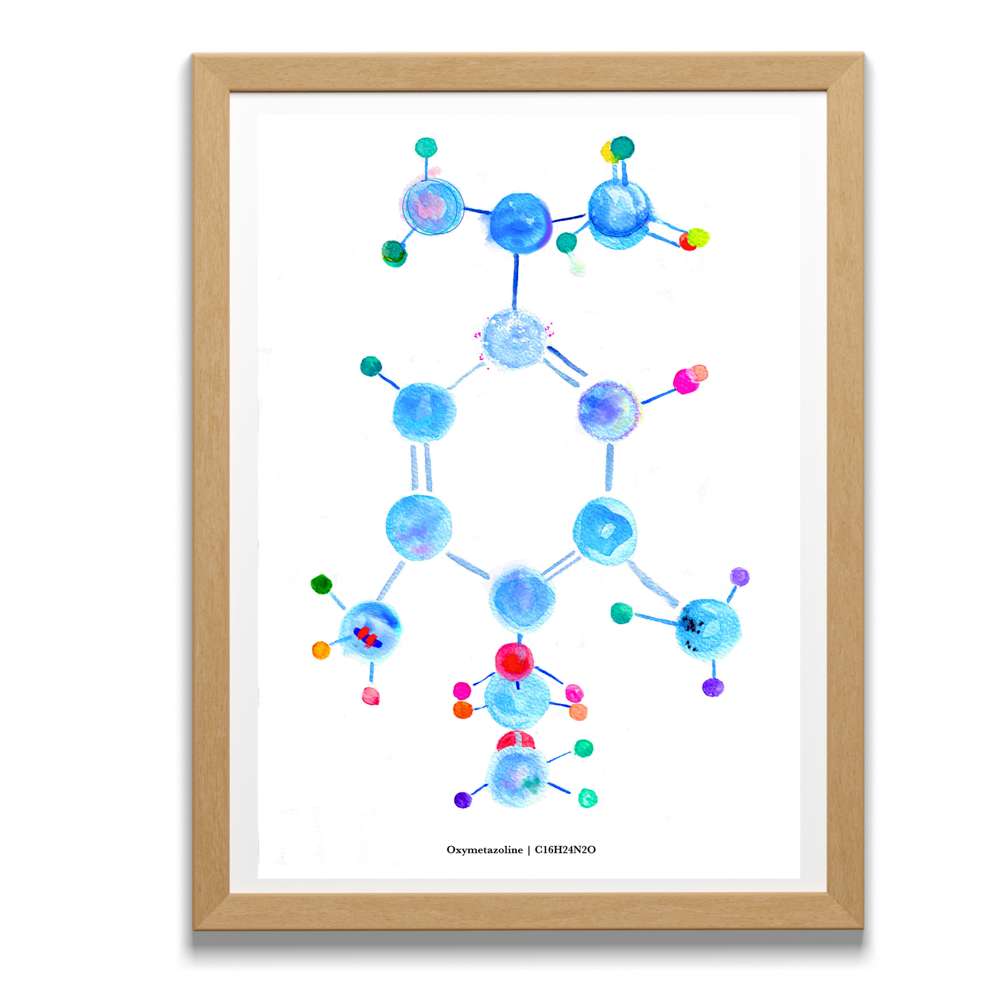 Oxymetazoline Molecule Biochemistry Art Print