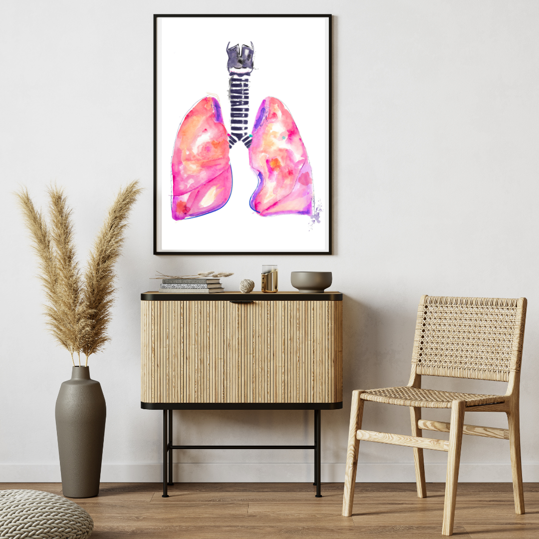 Lung Anatomy Art Print