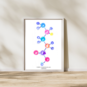 neurotransmitter art print