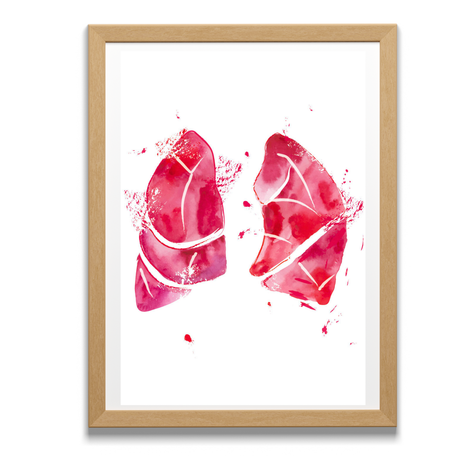 Lung Abstract Anatomy Art Print, Respiratory Therapy Wall Decor