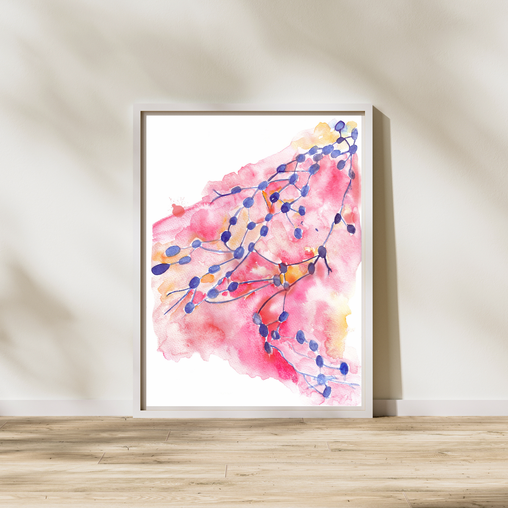 breast axilla lymph nodes art print
