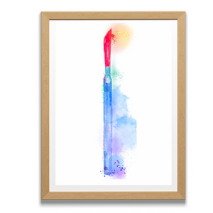 Scalpel Watercolor Abstract Surgery Art Print