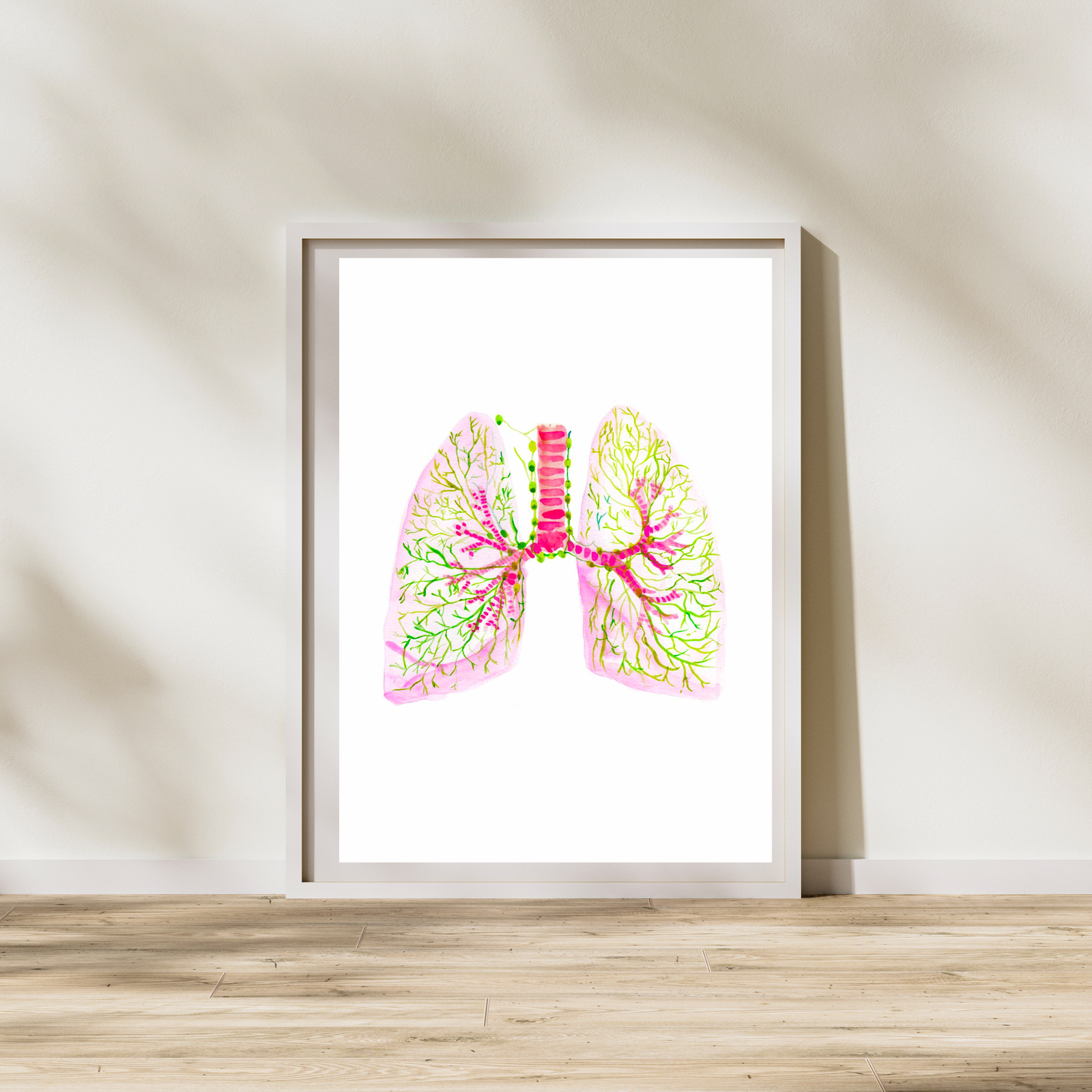 lung pleural lymph nodes art print
