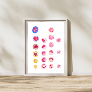 Blood Cell Art, Hematology Artwork, Science Medical Laboratory Wall Art