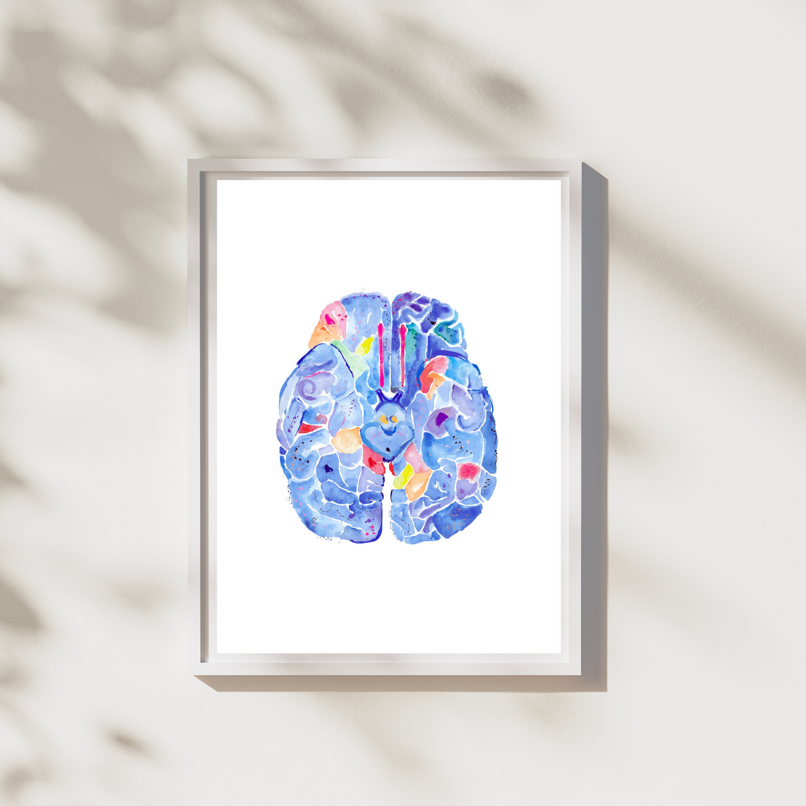 Brain Art, Neurology Anatomy Artwork, Neurosurgeon Gift