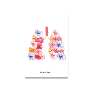 Lung Pulmonology Thank You Card