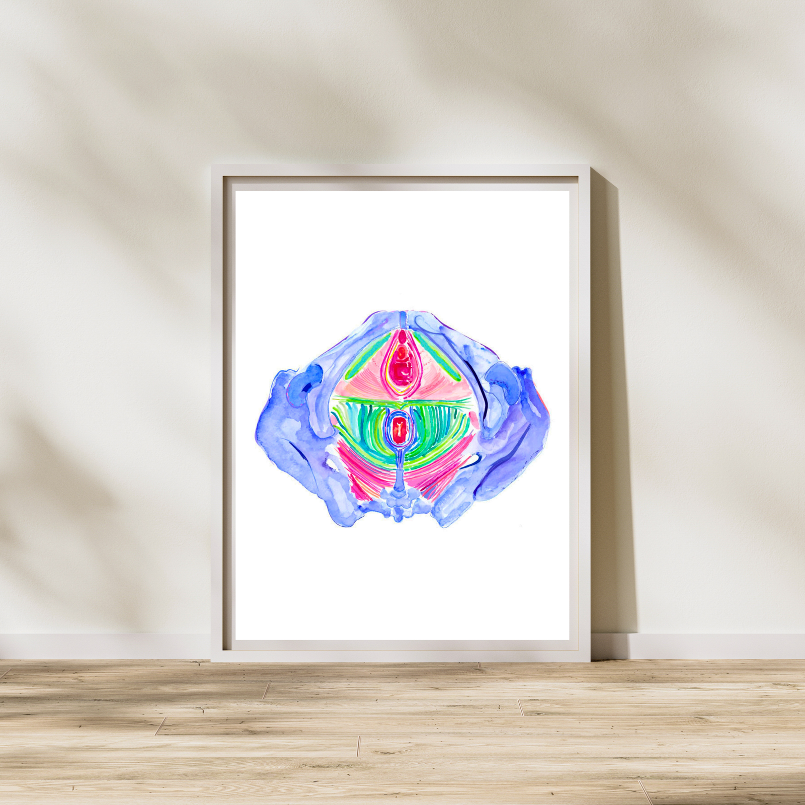 Pelvic Floor Anatomy Art Print
