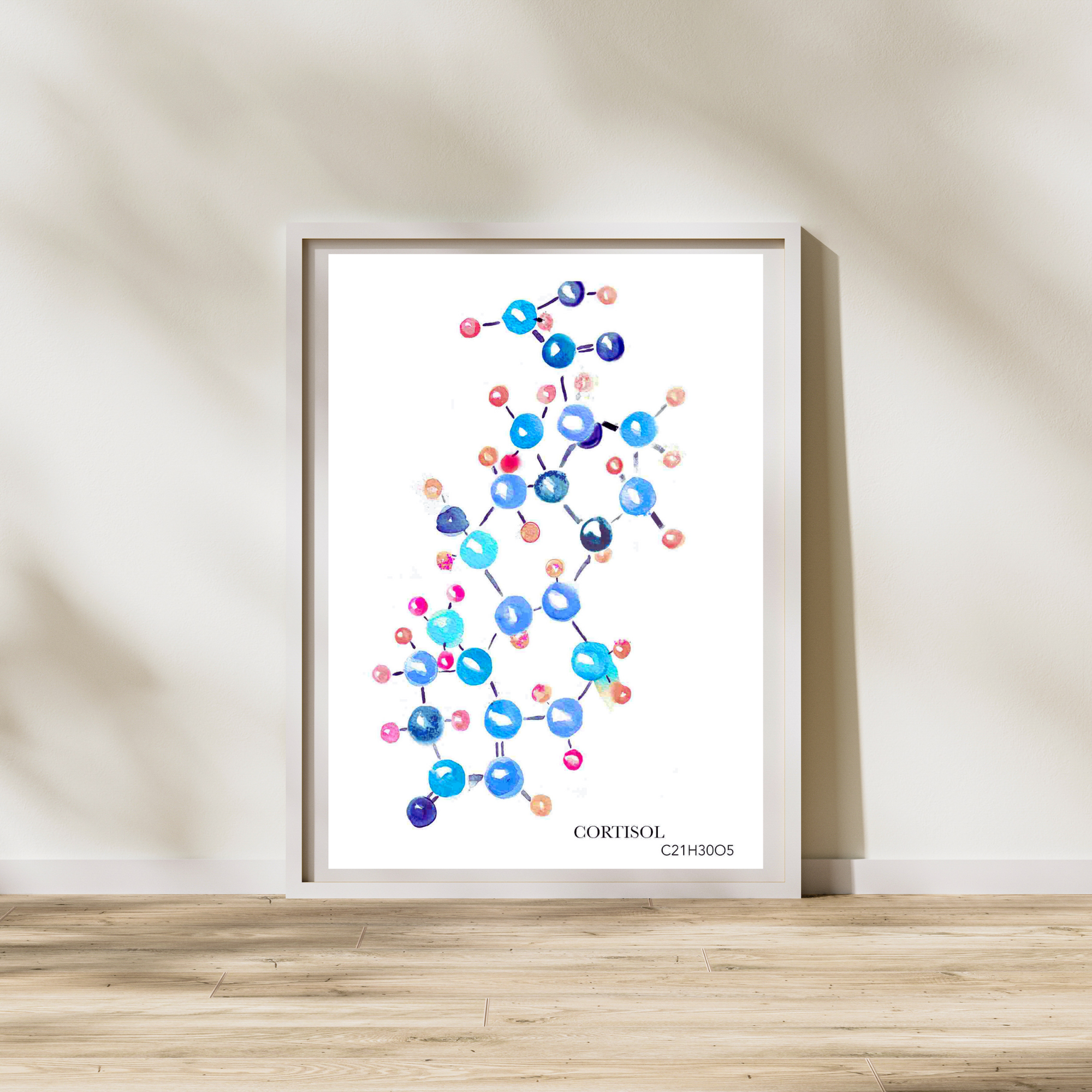 Cortisol Molecule Biochemistry Art