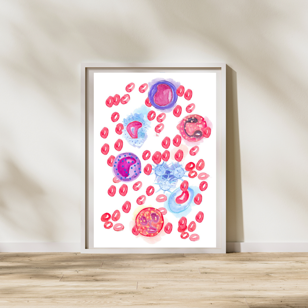 Blood Cell Art Print