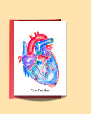Anatomical Heart Valentine´s Day Card