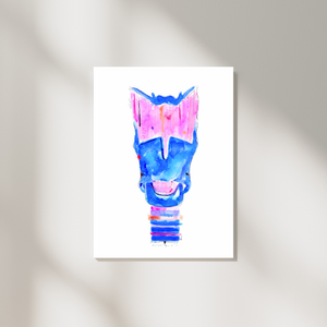 Larynx Abstract Anatomy Art Print