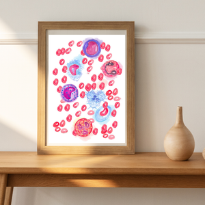 Blood Cell Art Print