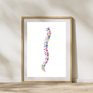 massage therapy watercolor art print