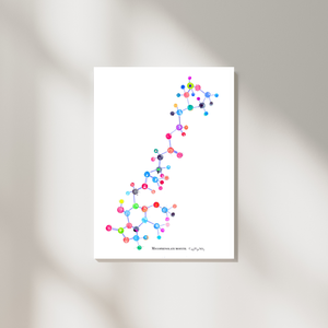 Mycophenolate Mofetil  Molecule Art Print