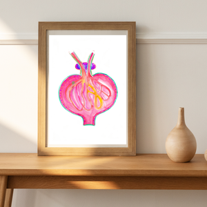 Glomerulus Kidney Watercolor Art Print