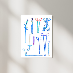 Urology Instruments Art Print