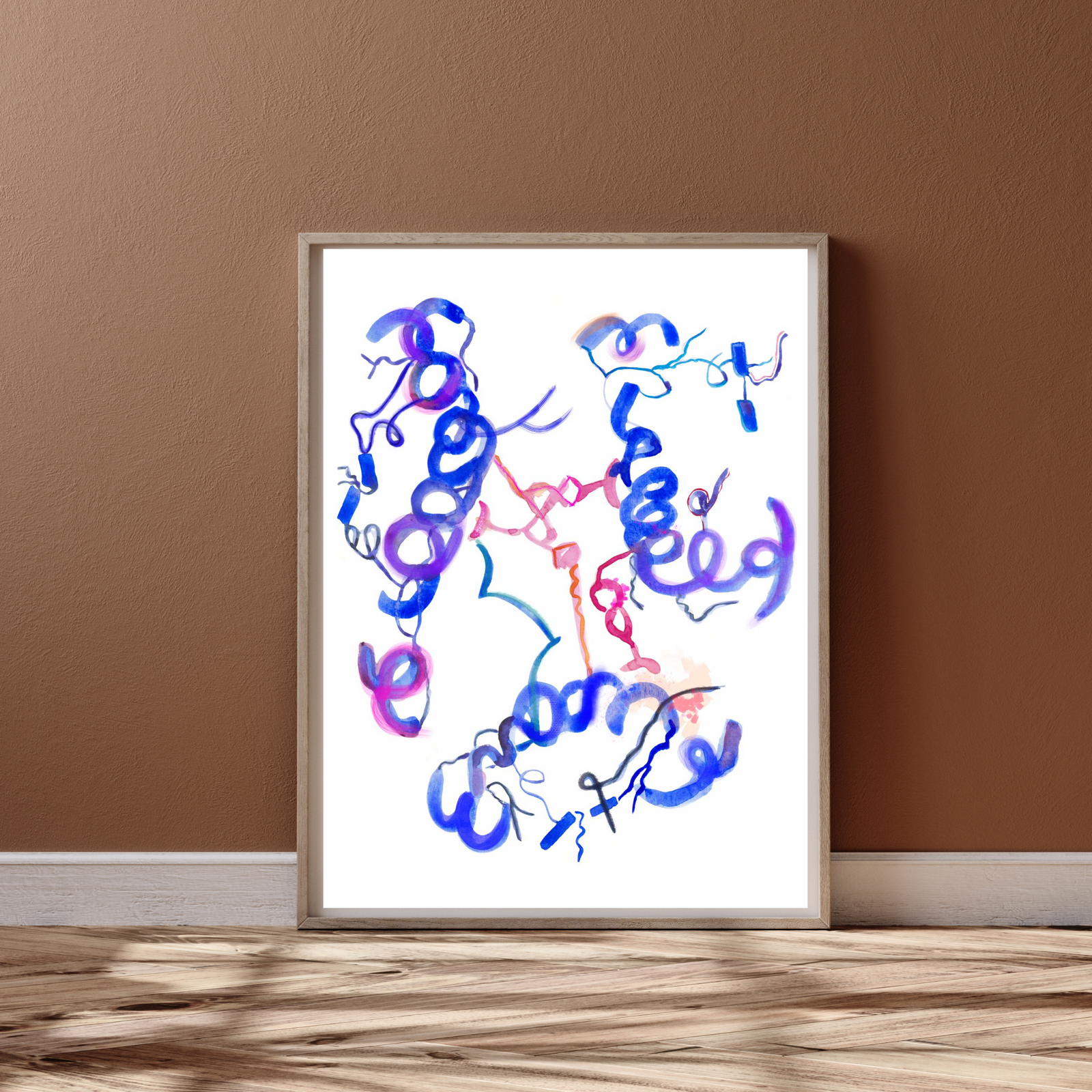 Human Insuline Folds Molecular Biology Art Print