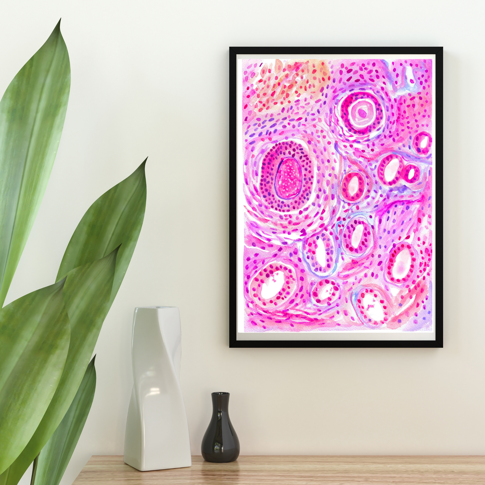 ovaries histology art
