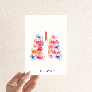 Lung Pulmonology Thank You Card