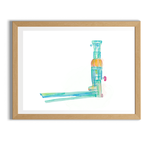 Mediastinoscope Watercolor Art Print