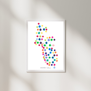 Cholesterol Molecule Art Print, Pharmacist Gift