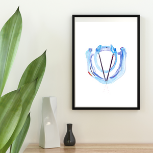 Vocal Cords Anatomy Art Print