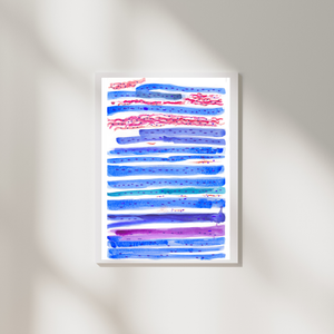 Skeletal Muscle Histology Watercolor Art Print