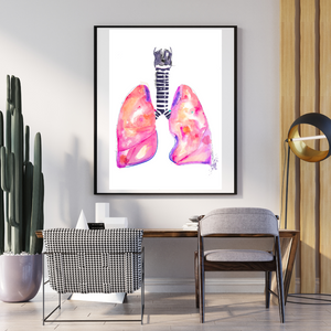 Lung Anatomy Art Print