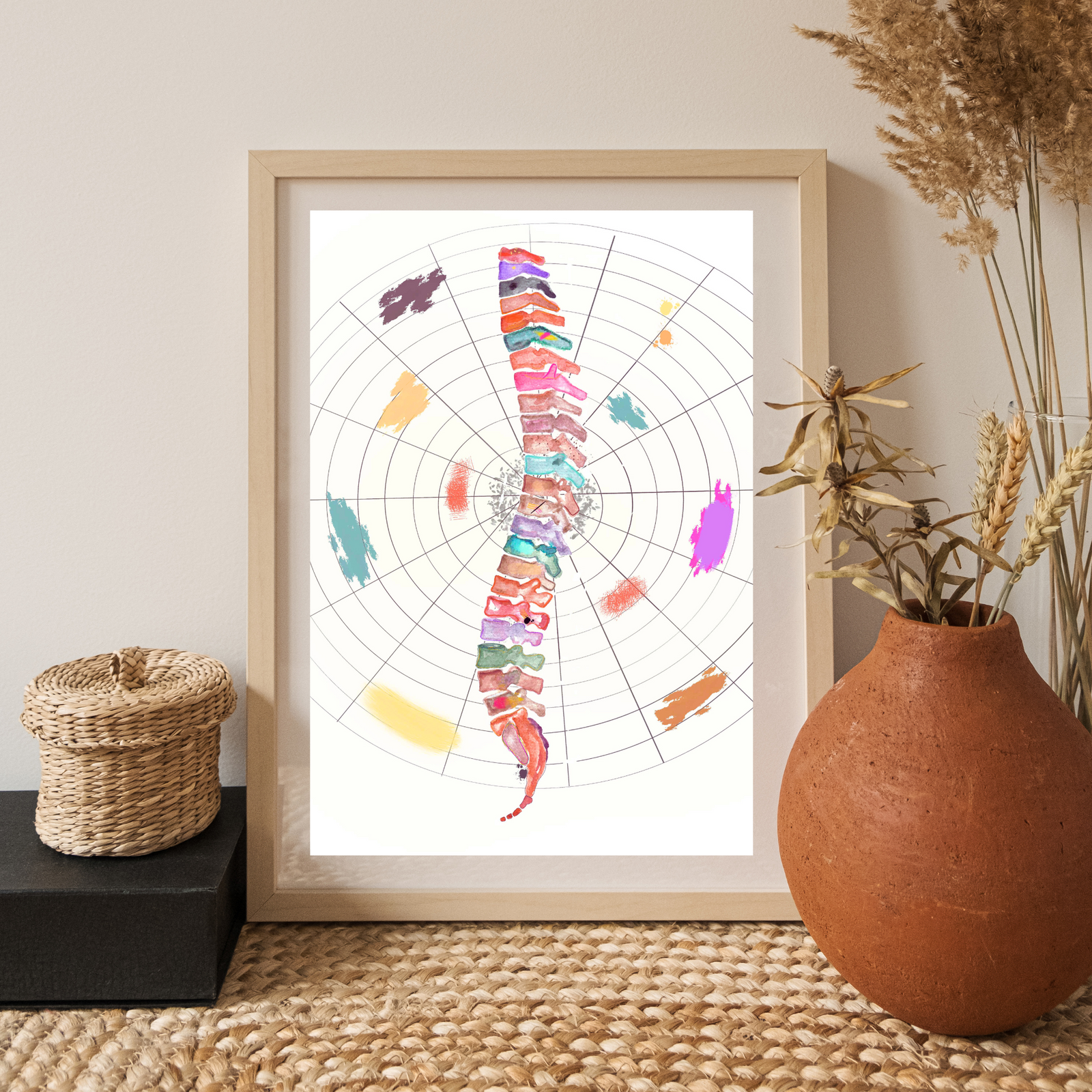 Spine Abstract Anatomy Art