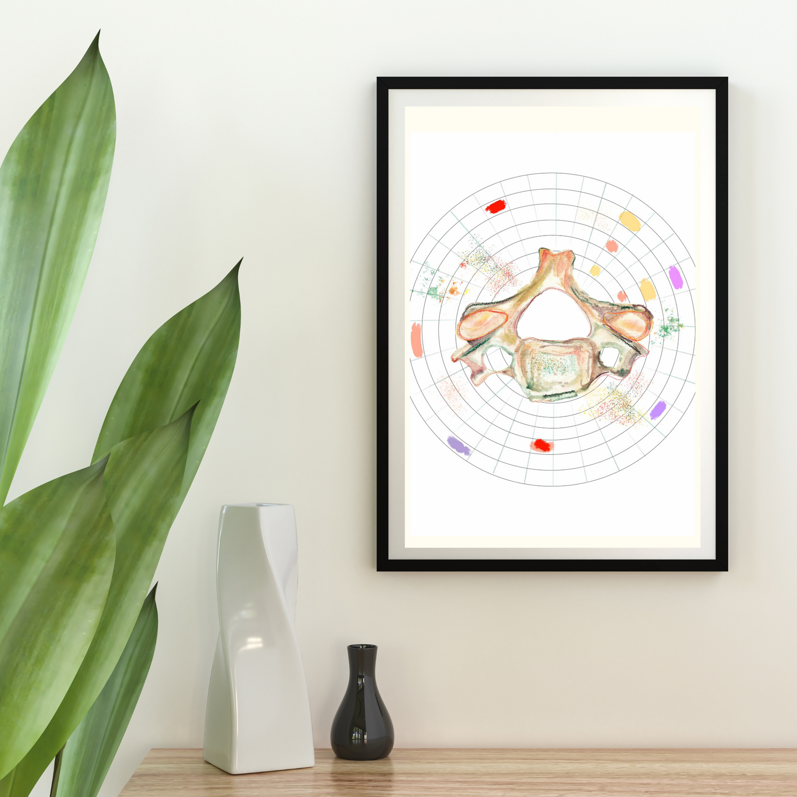 Vertebra Abstract Anatomy Art
