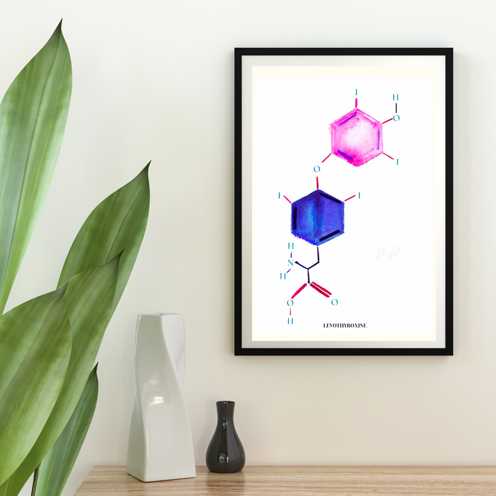 Levothyroxine Molecule Art