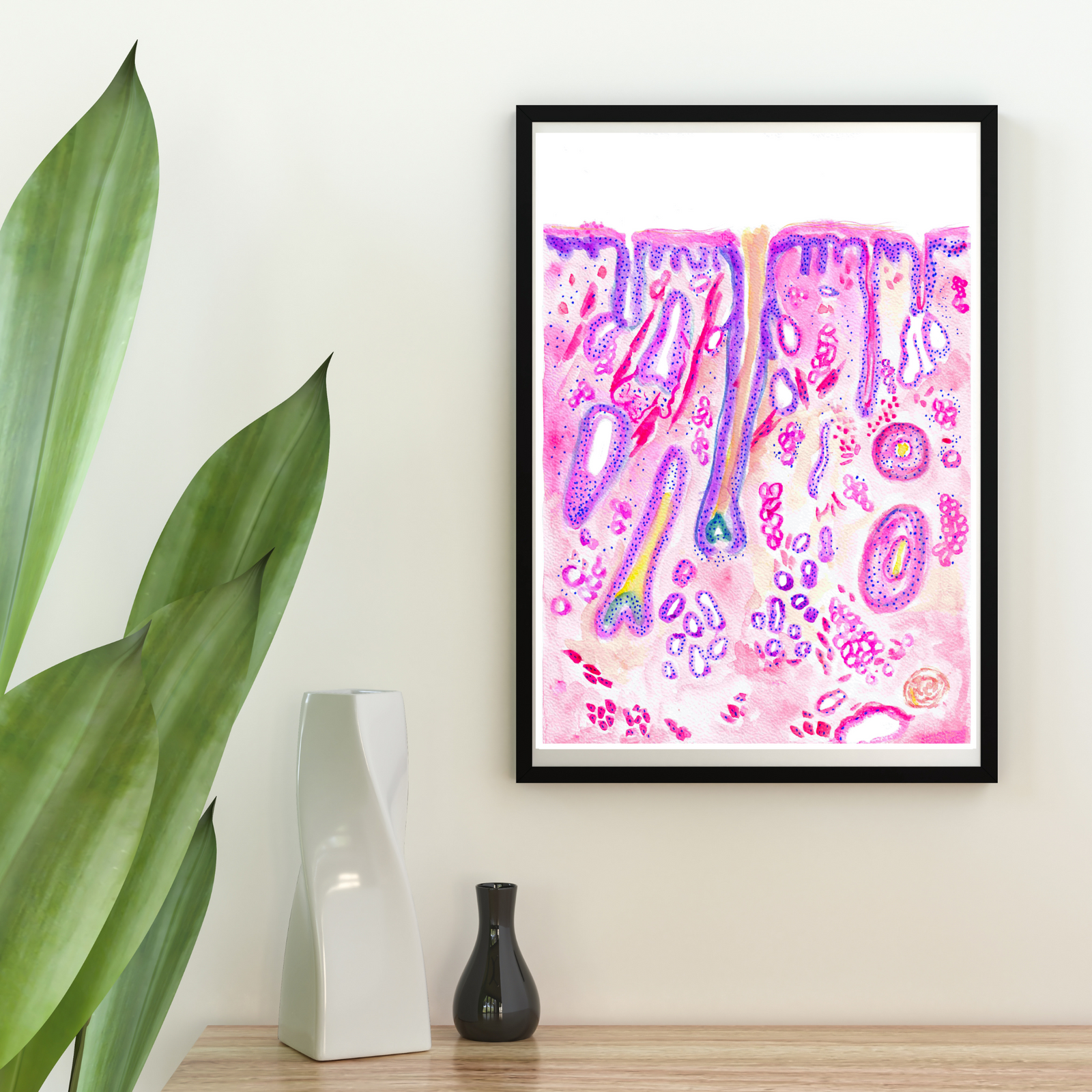 Hair Follicle Histology Art Print