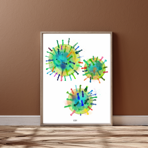 EBV Microbiology Art Print