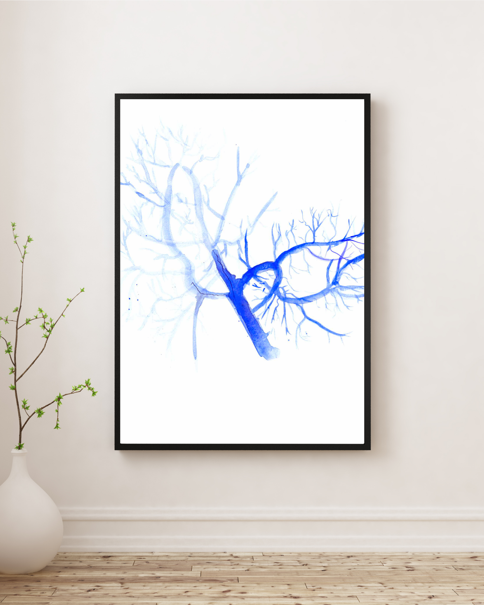 portal vein embolization watercolor painting
