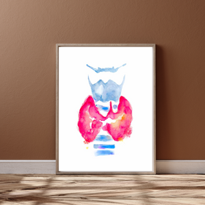 Thyroid Gland Abstract Anatomy Art Print