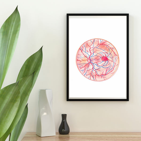 Fundus Oculi Fundoscopy Art Print - medpapers