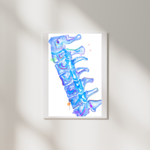 Spine Abstract Anatomy Art Print