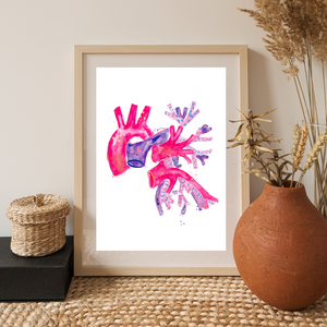 Aorta Art, Aorta Anatomy, Lung Art, Cardiothoracic Surgery Gift