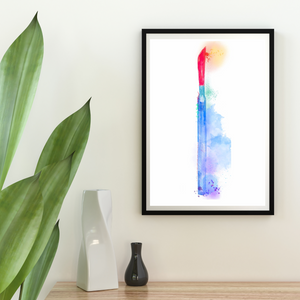 Scalpel Watercolor Abstract Surgery Art Print