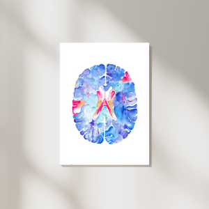 Brain Anatomy Art, Neuroscience Art, Neurologist Gift