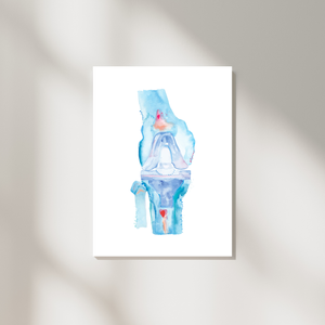 Knee Replacement Surgery Art Print, Orthopedic Surgery Wall Art